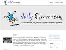 Tablet Screenshot of dailygeezer.com